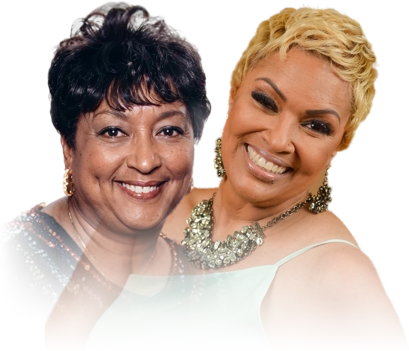 Dr. Winifred Frelow, founder of Winners For Life, and her daughter, Tracey Young, smiling side by side